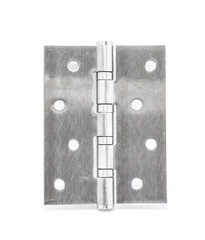 Stainless Steel Door Hinges On White Background