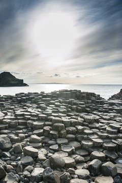 The Giants Causeway, County Antrim, Ulster, Northern Ireland 
