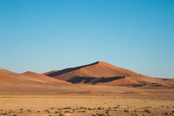 Fototapeta na wymiar Red Sossusvlei dunes in Namibia