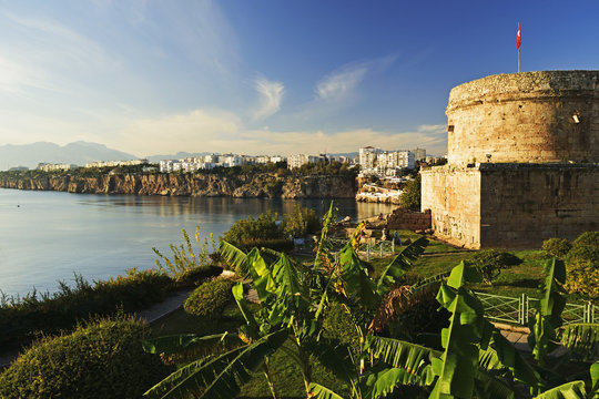 Kaleici old city centre, Antalya, Taurus Mountains and Mediterranean Dea, Antalya Province, Anatolia, Turkey Minor