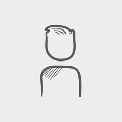 Man sketch icon