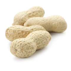 Peanuts on white