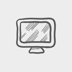 Monitor sketch icon