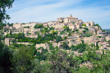Fototapeta na wymiar General view of the village of Gordes, Provence, France