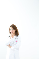 悩む女医