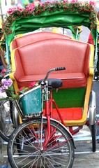 Traditional Cycle Rickshaw in Taiwan
