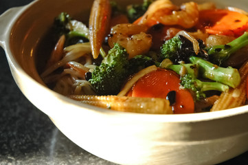 yummy dinner chinese stir fried