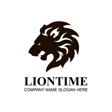 Lion head icon, symbol, logo Design Element, Vector. 
