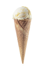 Cono de helado en crema