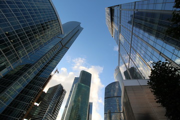 Небоскребы современного бизнес-центра Москв-сити