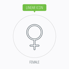 Female icon. Women sex sign.