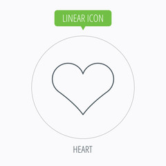 Heart icon. Love sign.