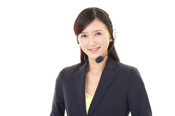 笑顔のオペレーター