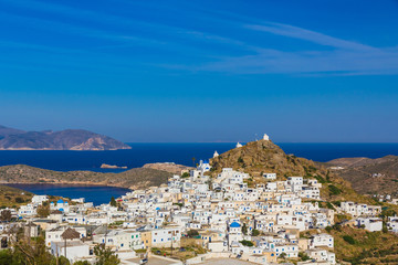 Chora town, Ios island, Cyclades, Aegean, Greece