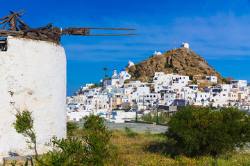 Chora town, Ios island, Cyclades, Aegean, Greece