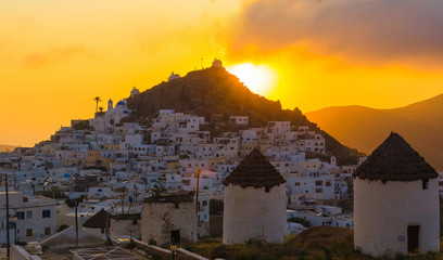 Chora town, Ios island, Cyclades, Aegean, Greece