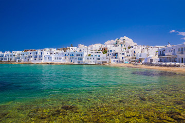 Naoussa town, Paros island, Cyclades, Aegean, Greece - obrazy, fototapety, plakaty