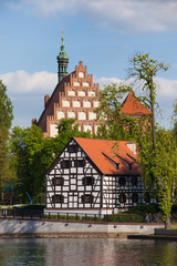 White Granary and Cathedral in Bydgoszcz