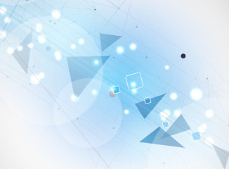 Abstract tech background. Futuristic technology interface. vector