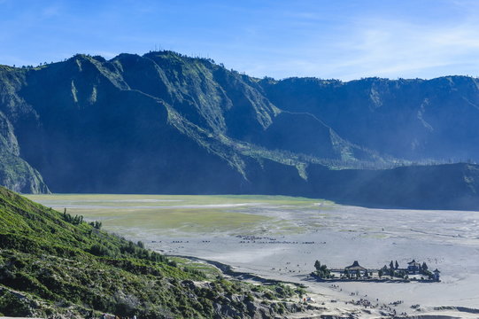 View over the Mount Bromo crater, Bromo Tengger Semeru National Park, Java, Indonesia