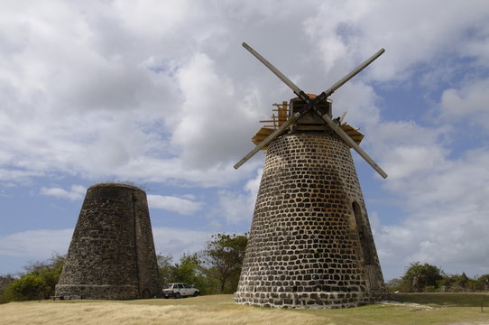 Betty's Hope Sugar mill, Antigua, Leeward Islands