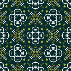 Abstract seamless geometric contrasty pattern