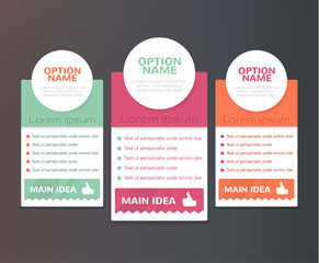 Vector brochure flat set illustration