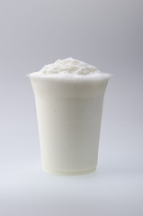 yogurt isolated over white background