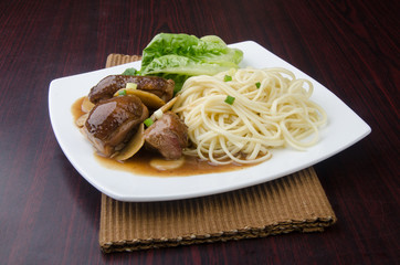 Fototapeta premium Duck noodle food. asia food