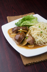 Duck noodle food. asia food