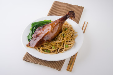 Duck noodle food. asia food