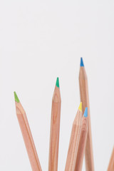 Color Pencils On White Background