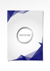 Fototapeta premium Cover Abstrac Polygon Blue