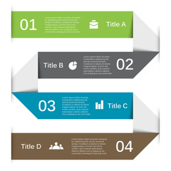 Vector arrows lines infographic. Template for diagram, graph