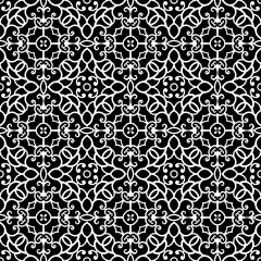 Black and white lace pattern