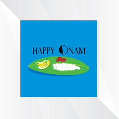 indian festival onam concept vector