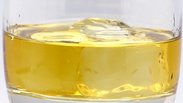 A glass of Whisky on the rocks