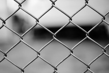 Fototapeta premium Iron chain fence