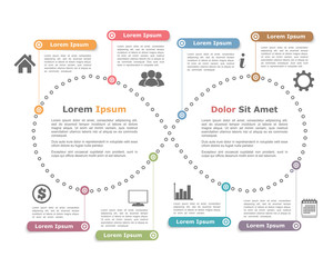Design Template with Infinity Shape