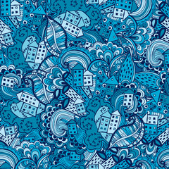 Hand drawn Zentangle seamless pattern. Use for cards, invitation, wallpapers, pattern fills, web pages elements and etc.