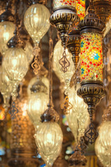 Mosaic Ottoman lamps from Grand Bazaar