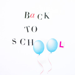 Back to School Letters cut out from the Magazine with colourful