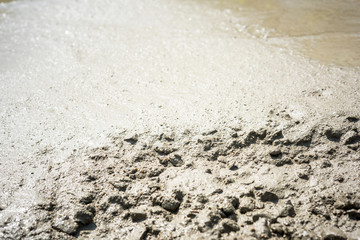 Plasterer concrete cement floor in the home