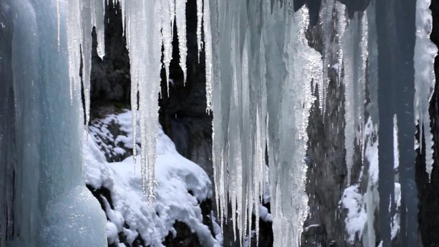 Garmisch-Partenkirchen, Partnachklamm in winter, Upper Bavaria, Germany