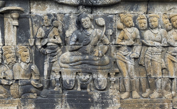 Borobudur Buddhist Temple, Java, Indonesia