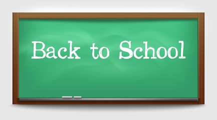 Back to School. School board, vector illustration. 