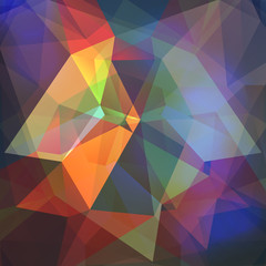 Obraz premium Poligon light effect background. Triangular Illustrations.