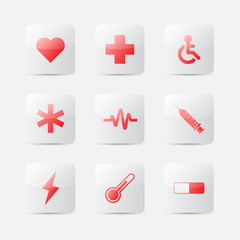 Obraz premium Medical icons. Vector illustration