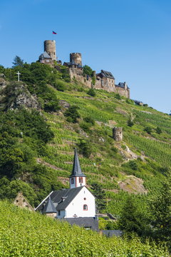 Castel Thurant above Alken, Moselle Valley, Rhineland-Palatinate, Germany
