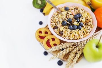 muesli with  fruit